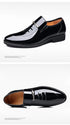 Men Patent Leather Casual Loafers Slip On Shoes for Business and Party